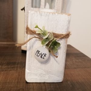 Rustic candle decor